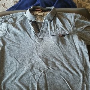 Grey collared shirt